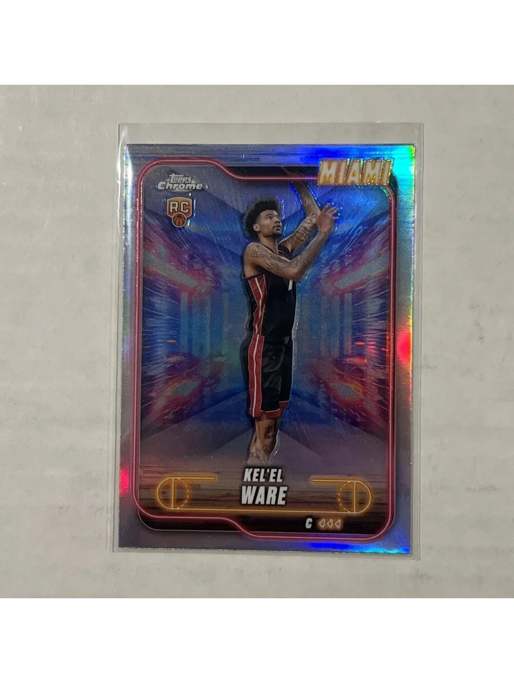 2024-25 Topps Chrome Kel'el Ware RC Refractor Rookie #103 Heat